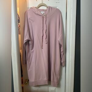 The Drop Pink (Mauve) Sweatshirt Dress Size 2X